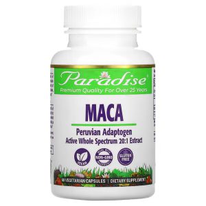 Maca Peruana 12:1, Paradise Herbs, 60 Veggie Caps
