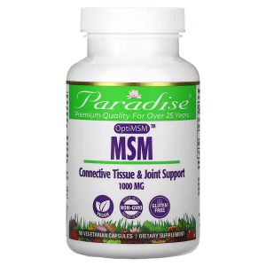 MSM, OptiMSM, Paradise Herbs, 1.000 mg, 90 Veggie Caps