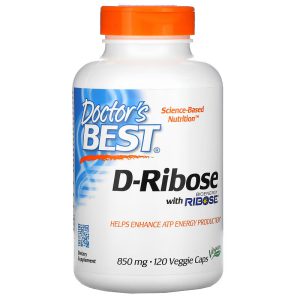 D-Ribose - Doctor`s Best - 850mg - 120 cápsulas