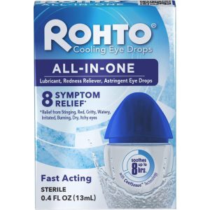 Rohto Ice All-in-One, Colírio Refrescante Para Alívio Multi-Sintomas, Rohto, Frasco de 13ml