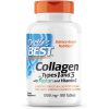 Colágeno Tipo 1 e 3 com Peptan e Vitamina C, Doctor's Best, 1.000 mg, 180 Comprimidos