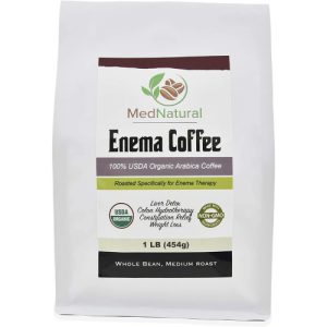 Café Orgânico para Desintoxicação Hepática/Enema- Hidroterapia do Cólon - Terapia de Gerson - Alívio da Constipação - Perda de Peso - MedNatural, Grão