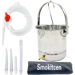 Kit de Balde de Enema de Café em aço inoxidável 2 quartos de capacidade para limpeza de enemas de desintoxicação - Smokitcen