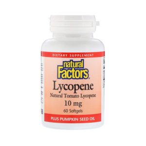 Licopeno 10mg - Natural Factors - 60 cápsulas
