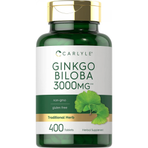 Ginkgo Biloba - Carlyle - 3000mg - 400 Comprimidos