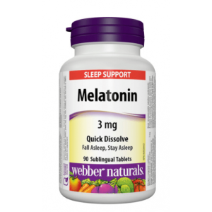 Melatonina Sublingual, Webber Naturals
