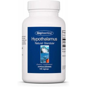 Hipotálamo Glandular Natural, Suporte Energético, Grupo de Pesquisa de Alergia, 68g, 100 Cápsulas