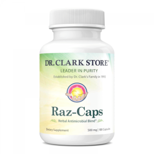 Raz-Caps, Dra. Hulda Clark, 500mg, 100 Cápsulas