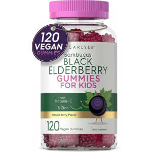 Gomas de sabugueiro para crianças - Carlyle - 400 mg - 120 Gomas