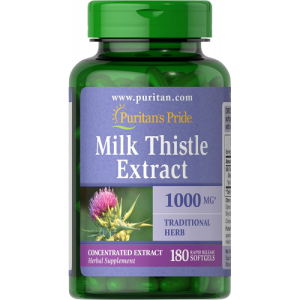 Extrato de Cardo-mariano - Puritan's Pride - 1000 mg - 180 cápsulas