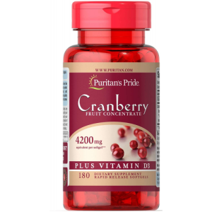Cranberry Concentrado - Puritan's Pride - 4200 mg - 180 Cápsulas