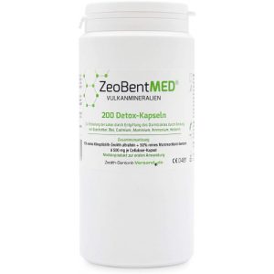 Zeólita Clinoptilolita ultrafina e Bentonita Montmorilonita - ZeoBent MED® - em pó e em cápsulas