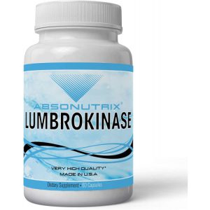 Lumbrokinase - Enzima que suporta um coração saudável - Absonutrix - 40 mg 60 comprimidos revestidos entericamente