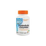 Frasco de Proteolytic Enzymes Doctor’s Best com 90 cápsulas vegetais