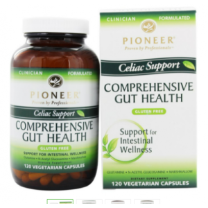 Suporte Celíaco, Saúde intestinal abrangente, Pionner, 120 Cápsulas Vegetarianas