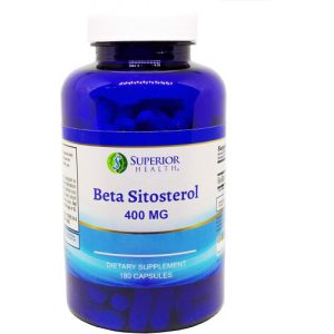 Suplemento Beta Sitosterol, 400mg por Porção, S Superior Health, 200G, 180 Cápsulas