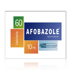 AFOBAZOLE® (Fabomotizol), Pharmstandard, 10mg, 60 comprimidos