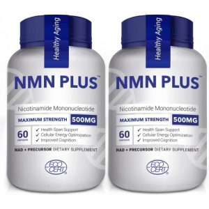 NMN Beta-Nicotinamida Mononucleotídeo, 500 mg, 60 cápsulas - 2 frascos