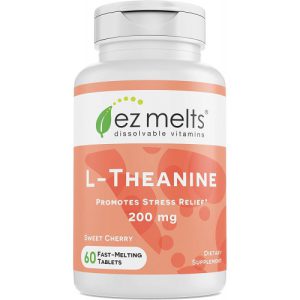L-Teanina Sublingual, Ez Melts, 200mg, 60 Comprimidos