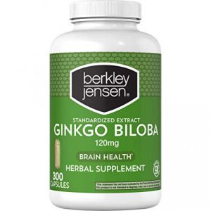 Extrato Padronizado Gingko Biloba, Berkley Jensen, 120mg, 300 Cápsulas