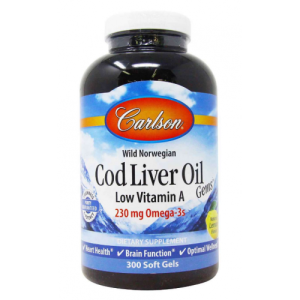 Óleo de Fígado de Bacalhau Selvagem Norueguês Carlson Labs