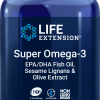 Super Omega - 3 Óleo de peixe EPA / DHA com lignanas de gergelim e extrato de azeitona - 240 Cápsulas gelatinosas