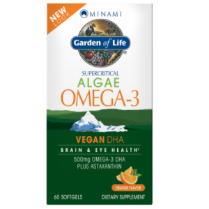 Algas Omega-3 Vegan DHA, Garden Of Life, 60 Cápsulas