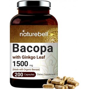 Bacopa, Naturebell, 1500mg, 200 Cápsulas