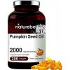 Óleo de Semente de Abóbora, Naturebell, 2000mg, 200 Cápsulas