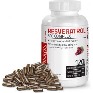 Resveratrol 500 Complex, Bronson, 120 Cápsulas