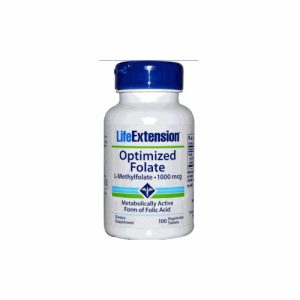 5-MTHF (5-Metiltetrahidrofolato) Optimized Folate - Life Extension, 1.000 mcg - 100 Veggie Tabs