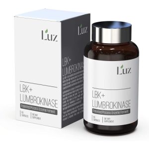 Suplemento de enzimas Lumbrokinase, atividade máxima 10.000 FU/grama, 150 mg por porção sem enchimentos, fabricado nos EUA para suporte cardiovascular e de circulação sanguínea, por Double Wood, 120 cápsulas