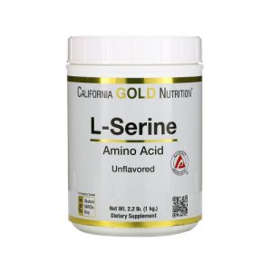 L-Serine em pó AjiPure California Gold Nutrition - 2.2 lb (1 kg)
