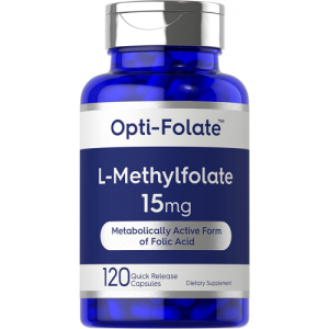 L-Metilfolato - Opti-Folate (ou Carlyle) - 15mg - 120 Cápsulas