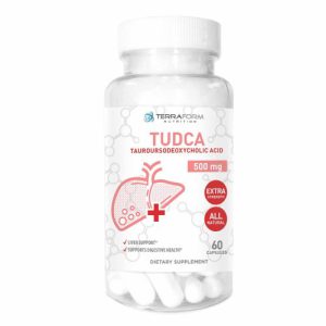 Puro TUDCA (ácido tauroursodeoxicólico) - Terraform Pure - 500mg - 60 Capsulas