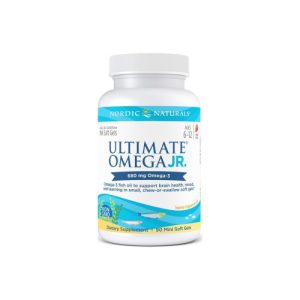 Ultimate Omega Junior, sabor Morango, Nordic Naturals, 680 mg, 90 Mini Soft Gels