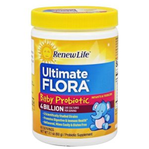 Ultimate Flora Baby Probioticos Bebês e Crianças 4 Bilhões - Renew Life