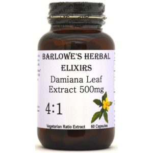 Extrato de Folha de Damiana 500mg - Barlowe's Herbal Elixirs - 60 cápsulas