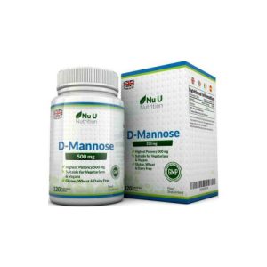 D-Mannose, Nu U Nutrition, 500 mg, 120 comprimidos veganos