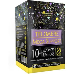 Telomere Mega Support com mais de 10 Fatores, Memória e Antienvelhecimento, Actif, 60 caps
