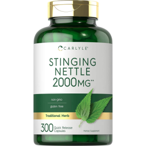 Extrato de folha de urtiga - Carlyle - 2000mg - 300 Cápsulas