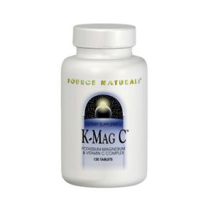 K-Mag C - potássio-magnésio e vitamina C - Source Naturals, 120 comprimidos