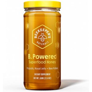 B.Powered - própolis, geléia real, pólen de abelha, mel, Beekeeper's Naturals Store, 330g