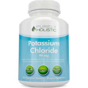 Cloreto de Potássio - Purely Holistic - 99mg - 365 comprimidos