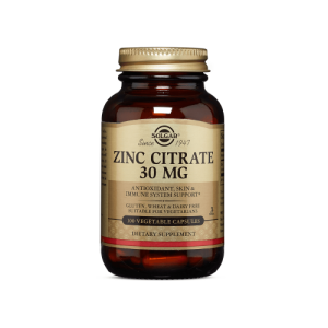 Citrato de Zinco 30mg, SOLGAR - 100 cápsulas