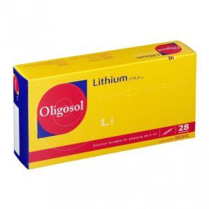Oligosol Lithium solução oral em ampola - caixa com 28 ampolas