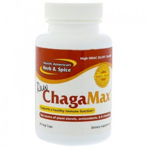 ChagaMax Natural - North American Herb & Spice, 90 Cápsulas Vegetarianas