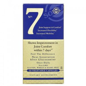 Suporte e Conforto Articular, N° 7 - Solgar, 60 Cápsulas Vegetais