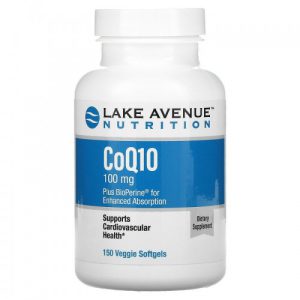 CoQ10 com BioPerine, 100 mg, Lake Avenue Nutrition