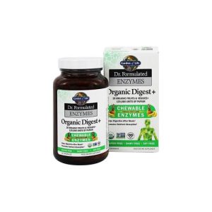 Enzimas Orgânicas Digestivas - Garden of Life - 90 Chewables